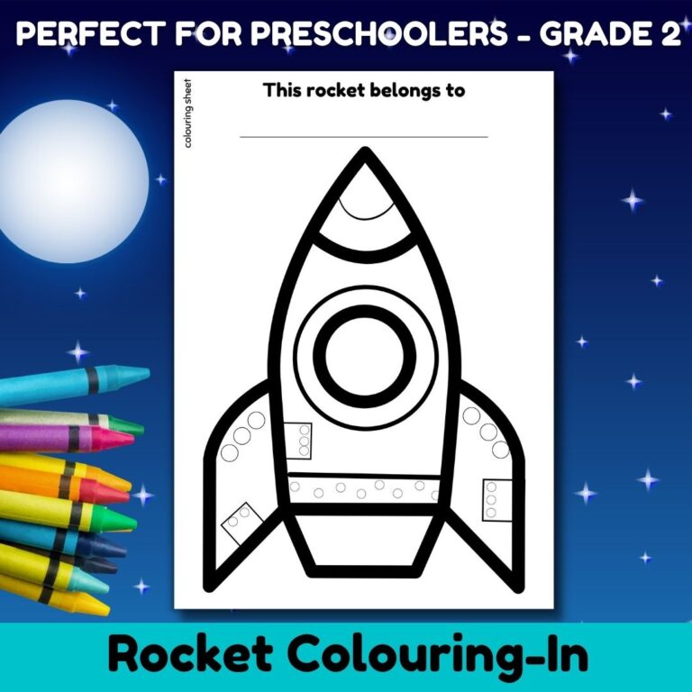 rocket colouring in cover